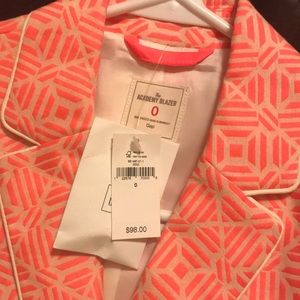 GAP Jackets & Coats - GAP-Fitted Bright Pink/Cream Print Blazer🆕 W/tags GAP Jackets & Coats - GAP-Fitted Bright Pink/Cream Print Blazer🆕 W/tags